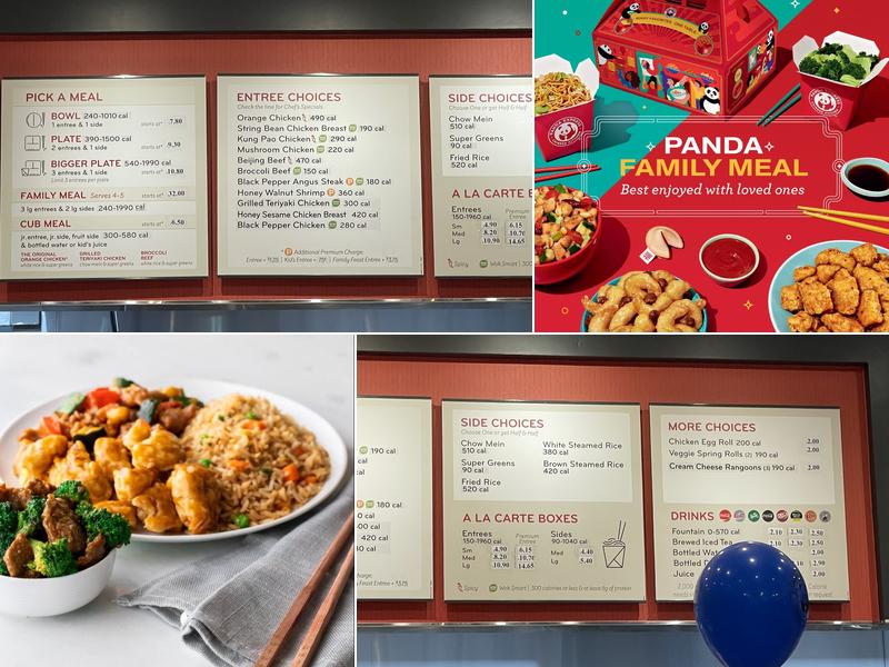 Panda Express Menu
