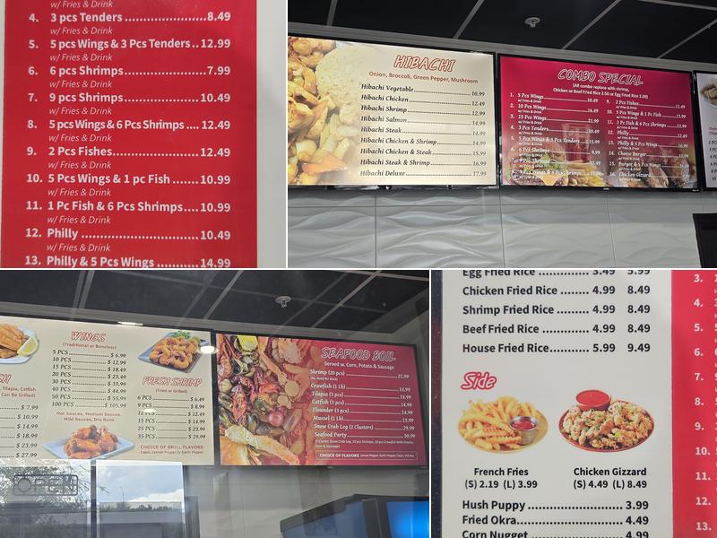 Wing Express Menu