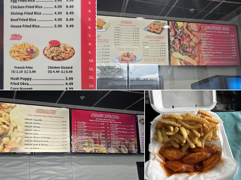 Wing Express Menu
