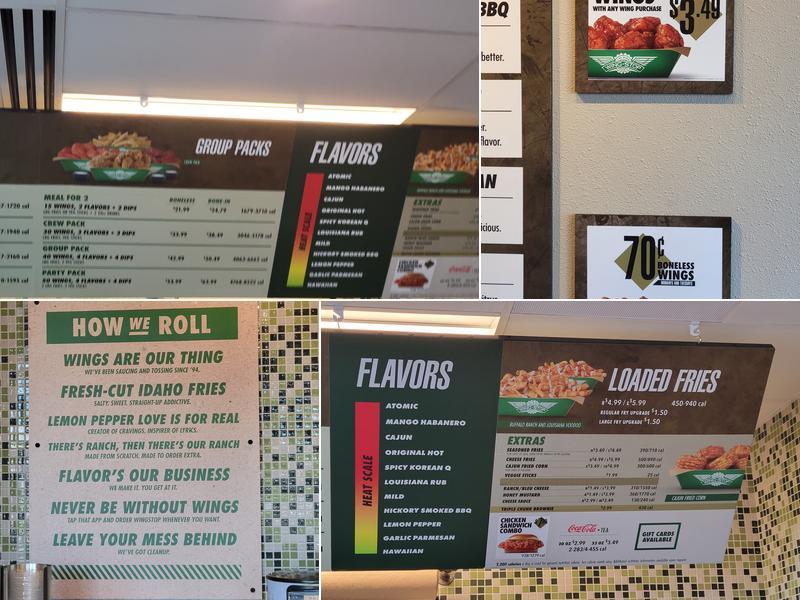 Wingstop Menu