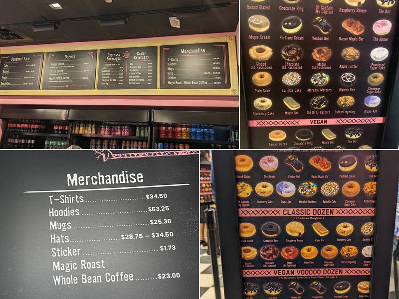 Voodoo Doughnut Menu