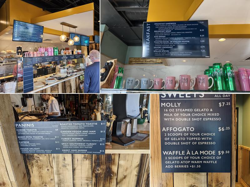 True Blue Coffee & Gelato Menu