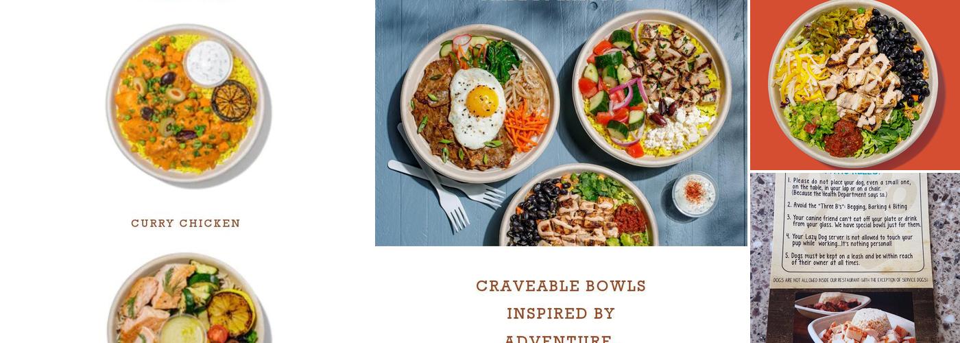 Roadtrip Bowls Made by Lazy Dog Menu