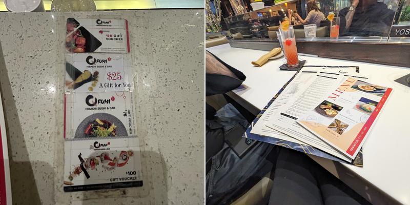 Fumi Hibachi and Sushi Menu