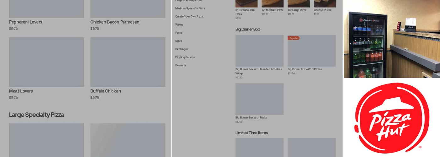 Pizza Hut Menu