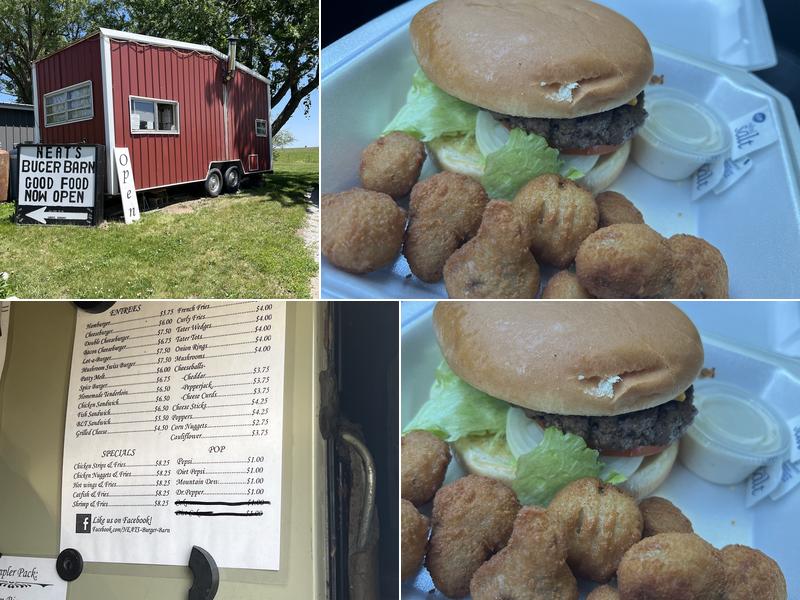 Neats burger barn 15030 15th St, Eagleville