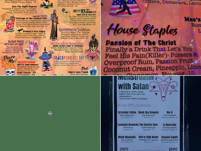 The Electric Cure Menu