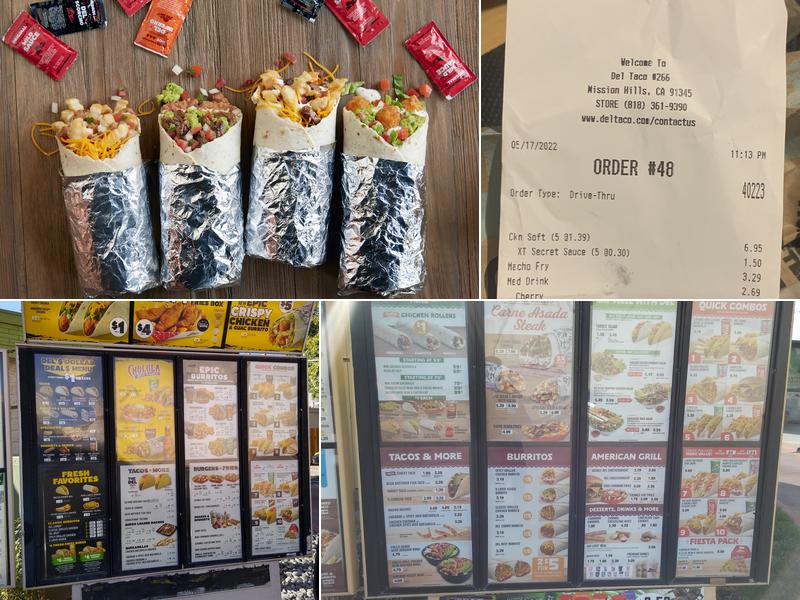 Del Taco Menu