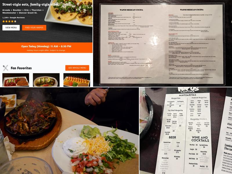 Wapos Menu