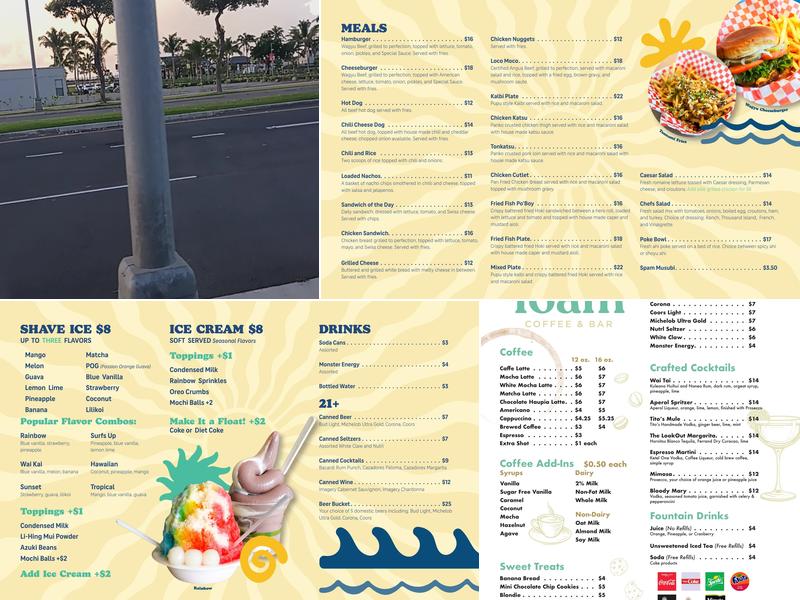Boardwalk Cafe Menu