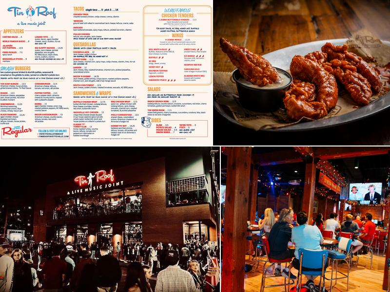 Tin Roof Menu
