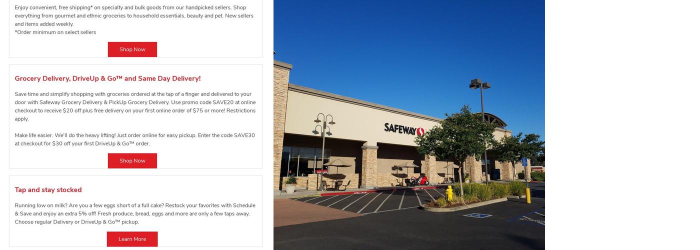 Safeway Menu
