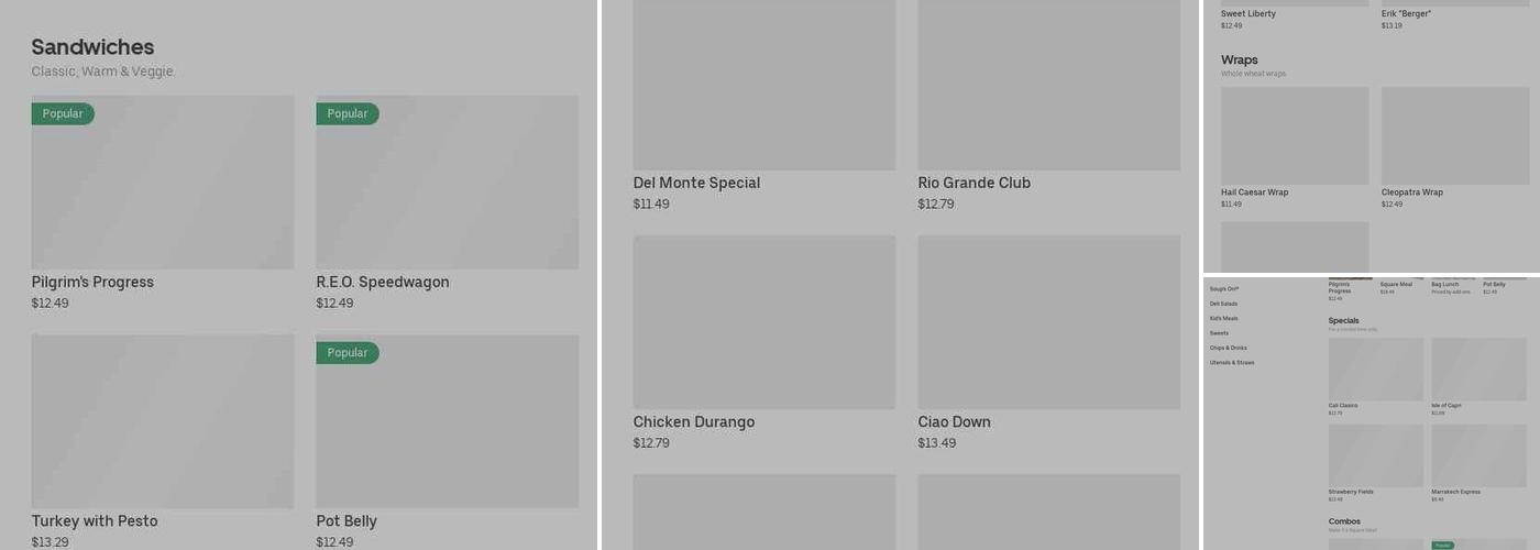 Erik's DeliCafé Menu