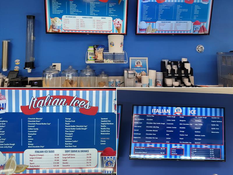 Uncle Louie G Italian Ices & Ices Cream Menu