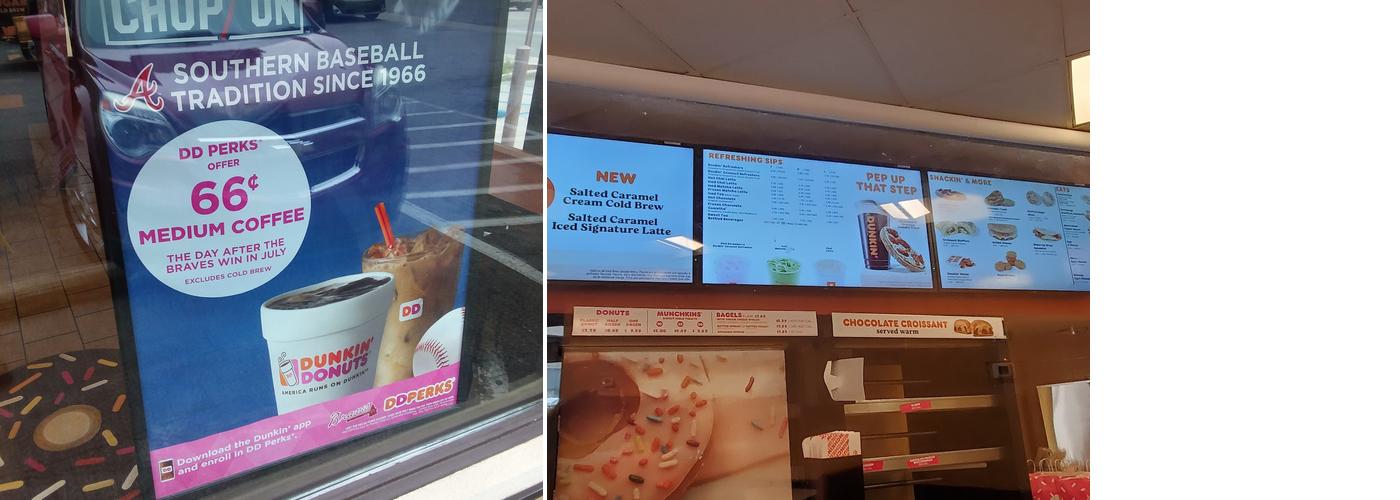 Dunkin' Menu