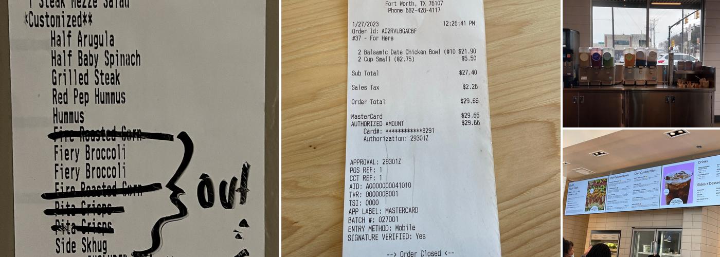 CAVA Menu