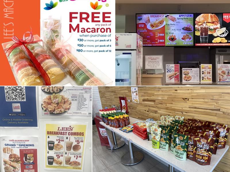 Lee's Sandwiches Menu