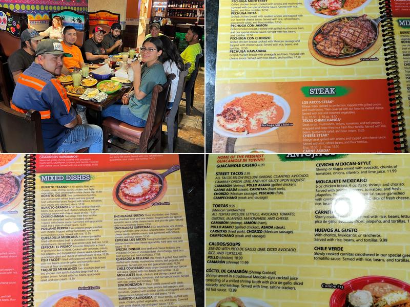 Los Arcos Gadsden Menu