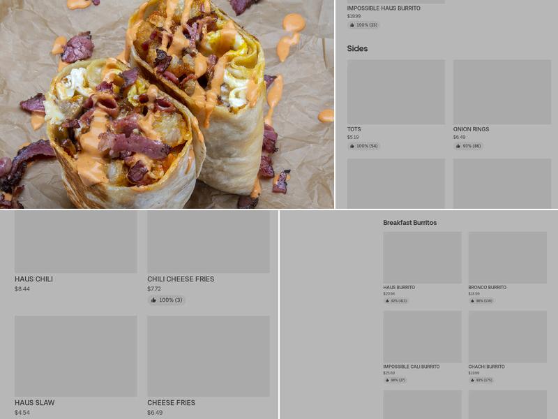 Bad Ass Breakfast Burritos Gaithersburg Menu