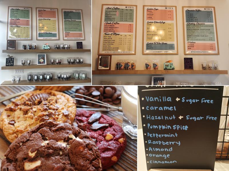 Tifa Chocolate & Gelato Menu