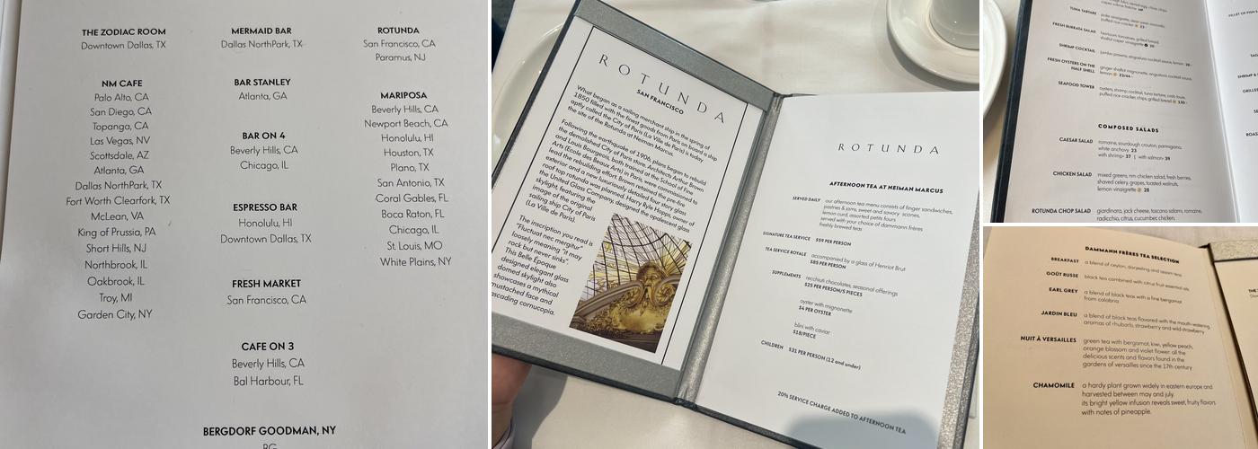 The Rotunda Menu