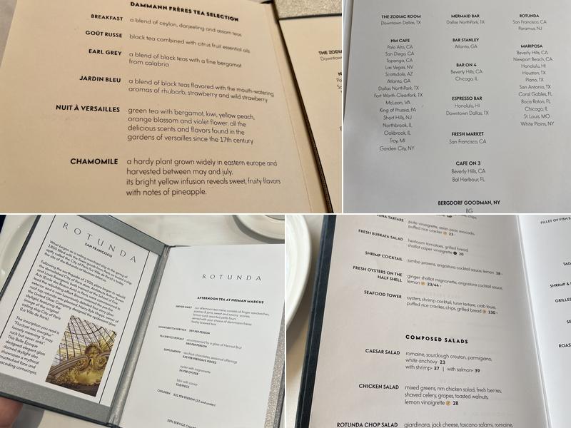 The Rotunda Menu