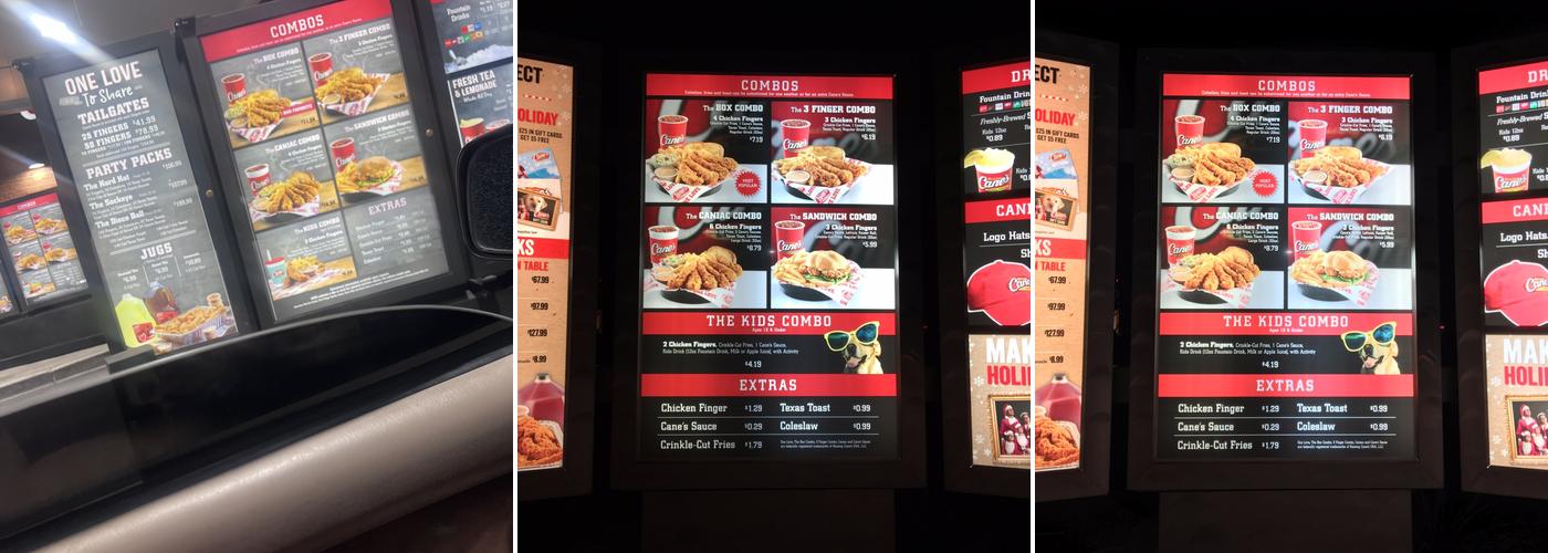 Raising Cane's Chicken Fingers Menu
