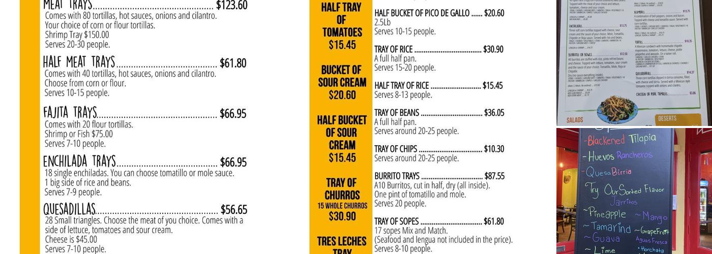 El Limon Glenside Menu