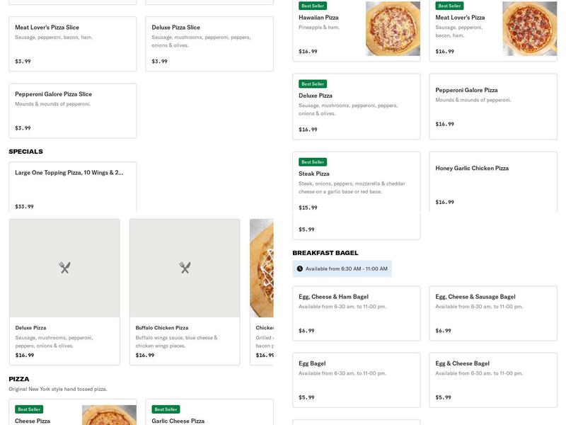 La mia pizza and wings cutler Menu