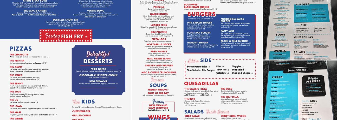 BRU Menu