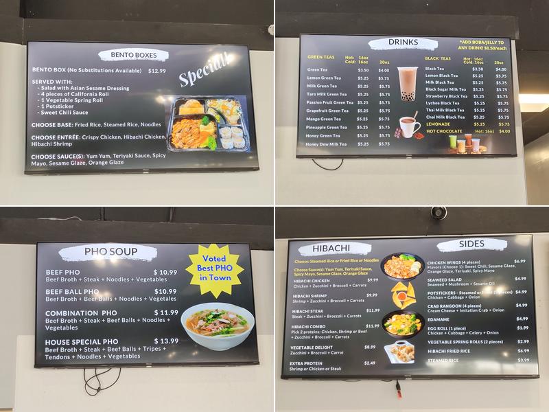 Joyce's Bakery Menu