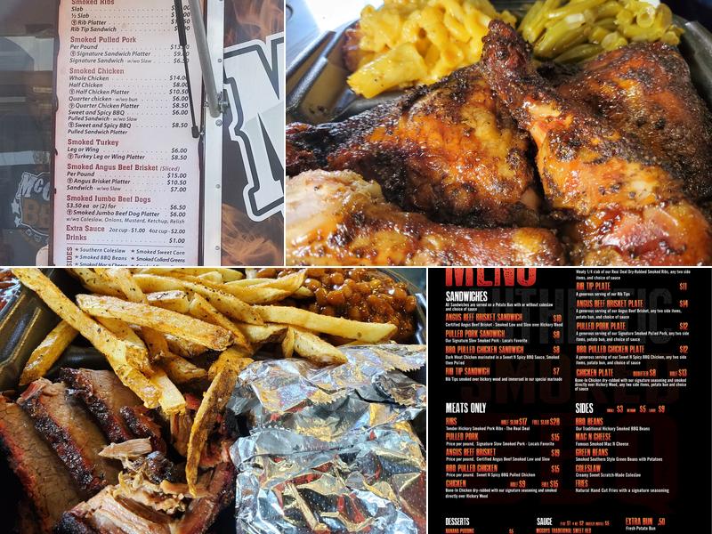 McCoy's BBQ Menu
