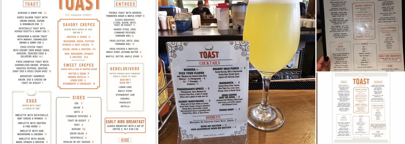 Toast Gretna Menu