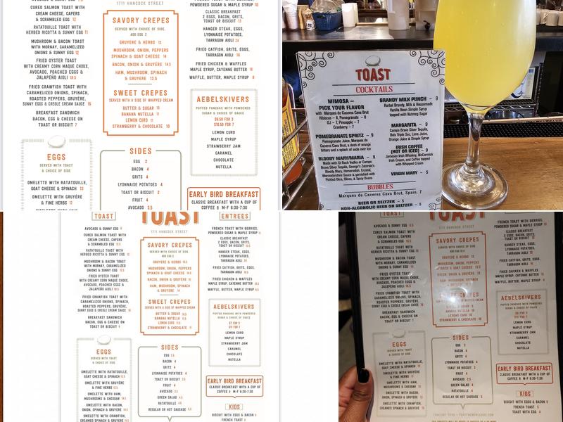 Toast Gretna Menu
