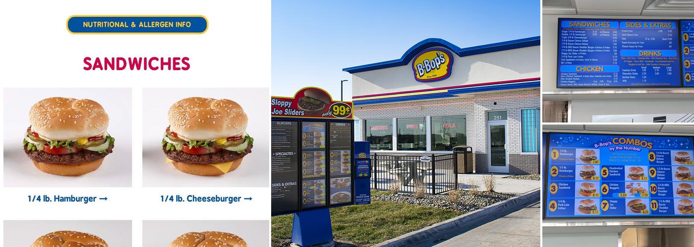B-Bops Menu