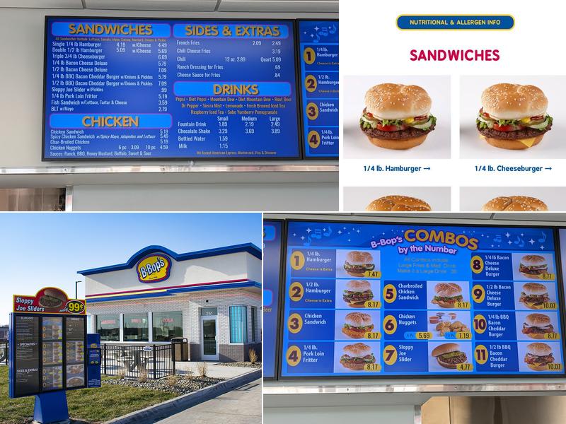 B-Bops Menu
