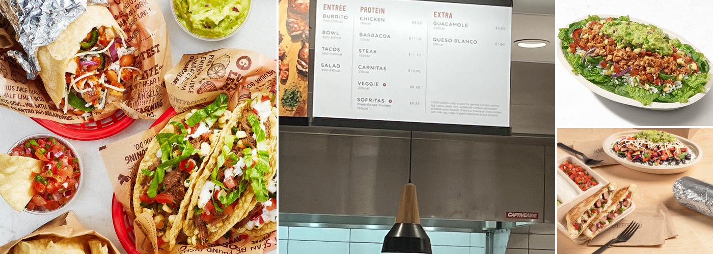 Chipotle Mexican Grill Menu