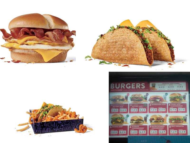 Jack in the Box Menu