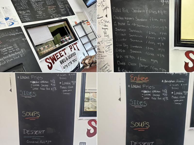 Sweet pit bbq Menu