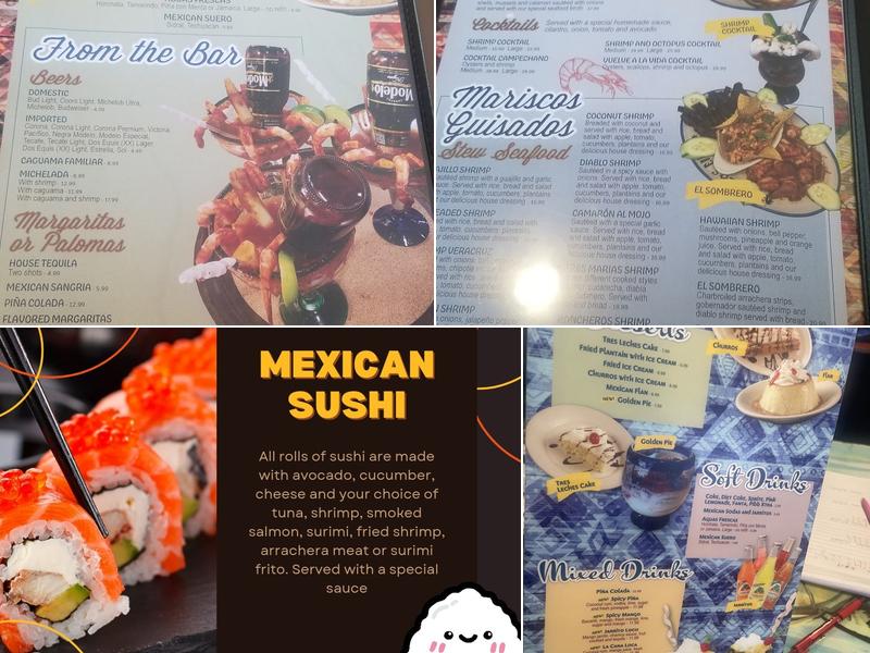 Mariscos El Paso Menu
