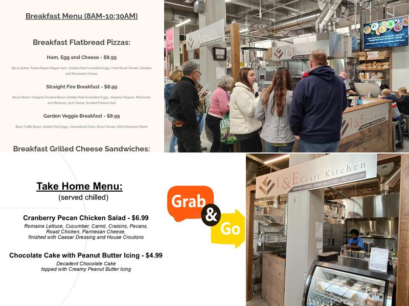 I&E Craft Kitchen Menu