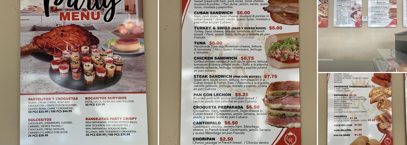 Café Real Bakery Menu