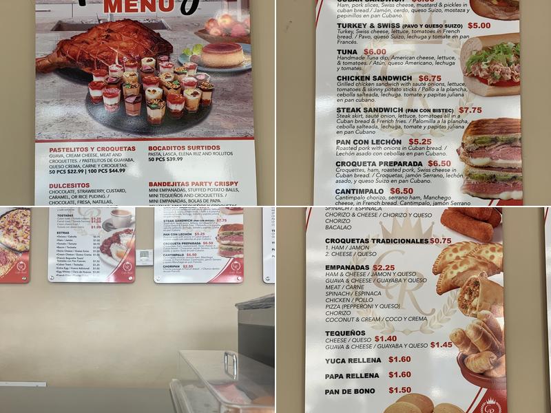 Café Real Bakery Menu