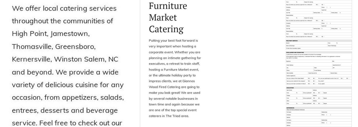 Giannos Catering & Special Events Menu