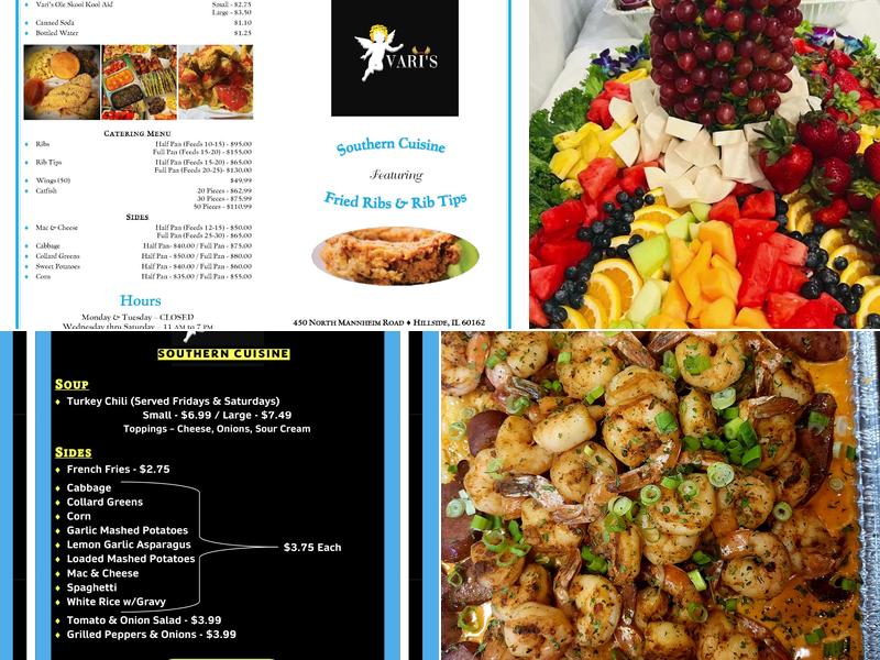 Vari’s Southern Cuisine Menu