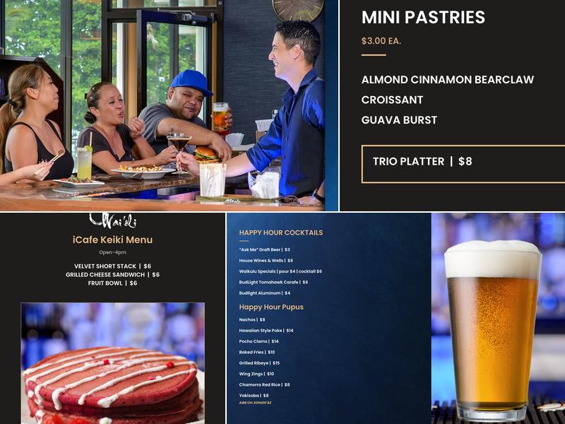 Wai`Oli iCafe & Lounge Menu