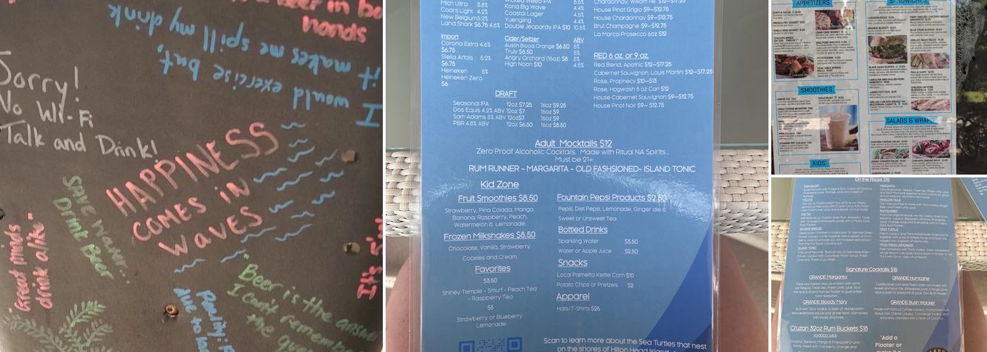 Loggerhead Landing Menu