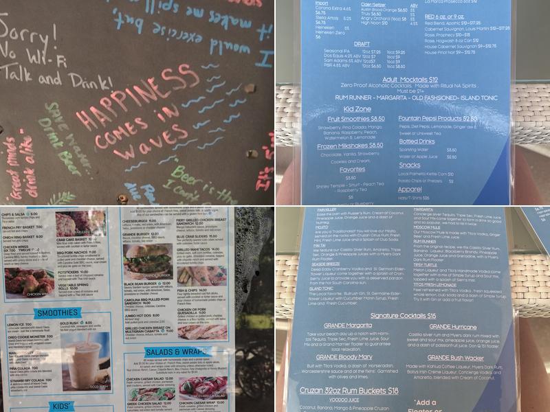 Loggerhead Landing Menu