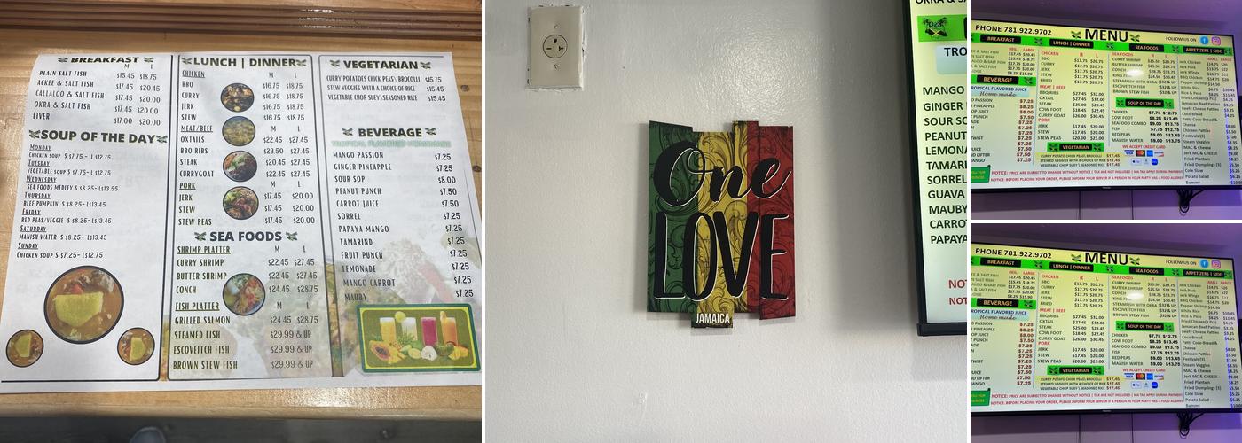 R & S Jamaican Restaurant Menu
