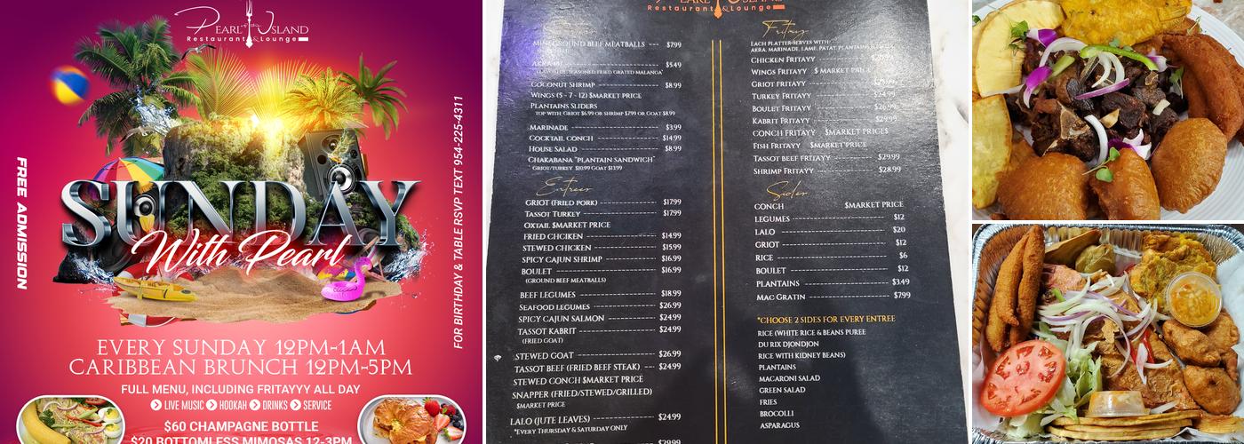 Pearl of the island Cuisine & lounge Menu